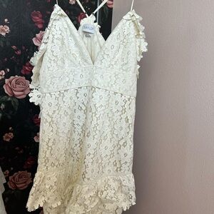 SAYLOR Dana Ivory Floral Lace Dress